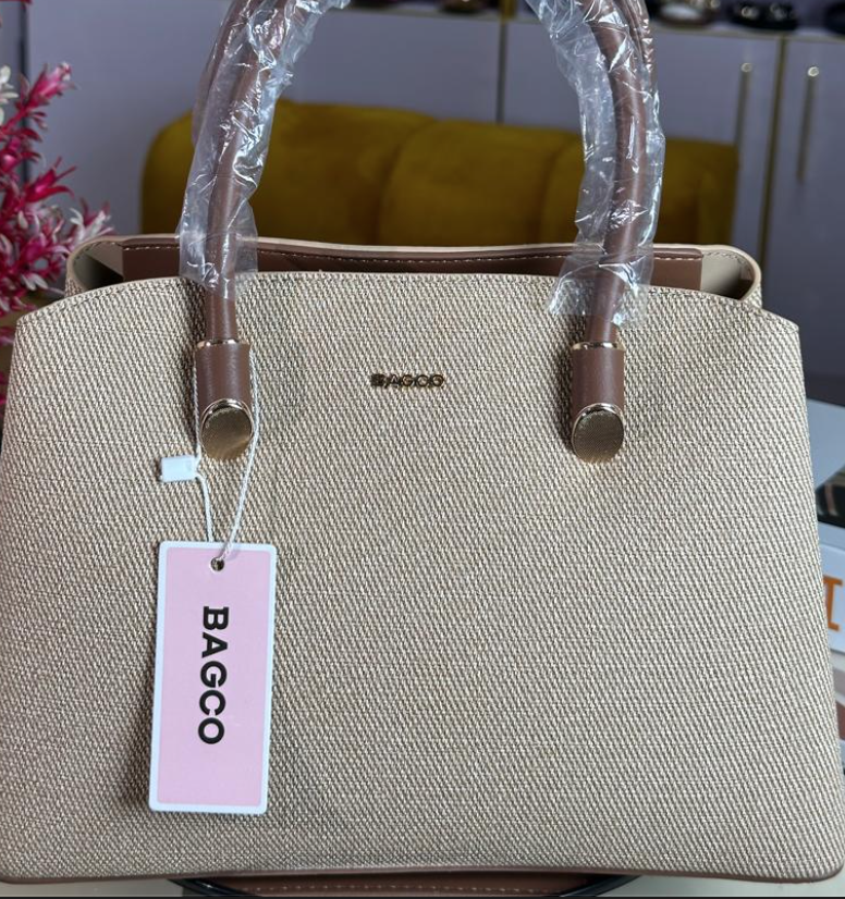 Bagco Tan Woven Bag