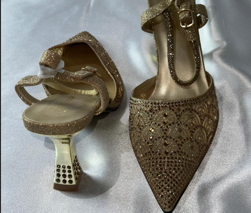 Queenie Gold Heels