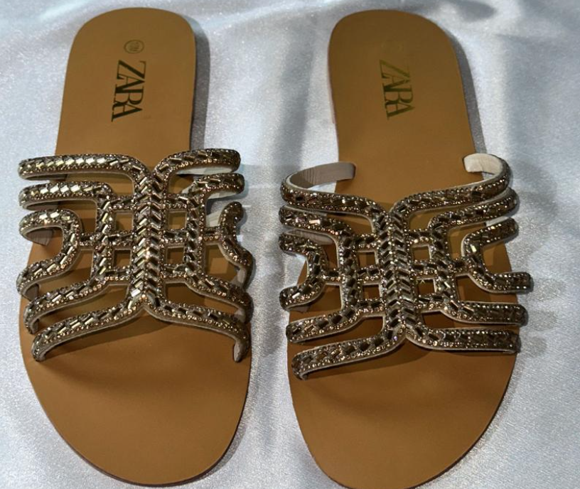 Zara Brown Slippers