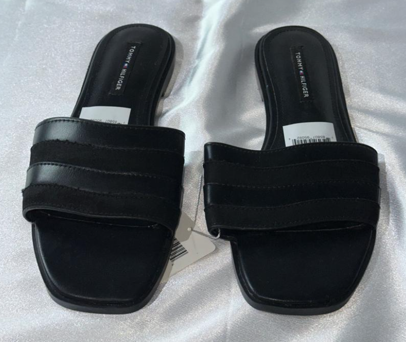 Tommy Hilfiger Black Slippers