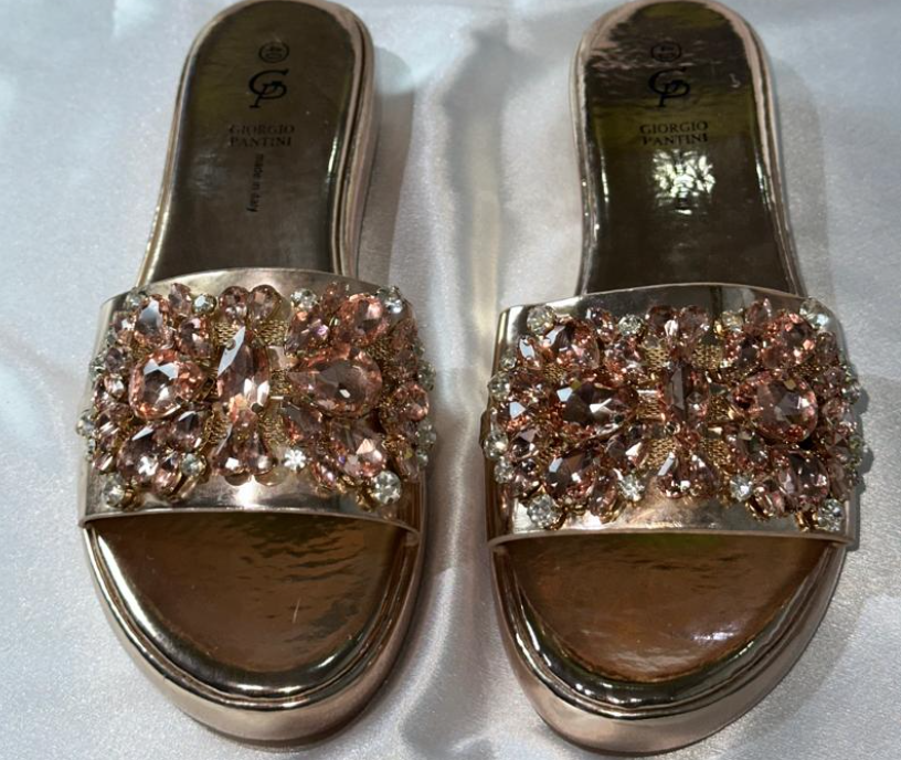 Giorgio Pantini Rose Gold Slippers