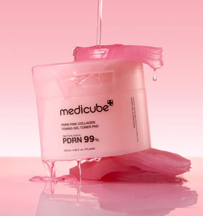 MEDICUBE PDRN PINK COLLAGEN TONING GEL TONER PAD