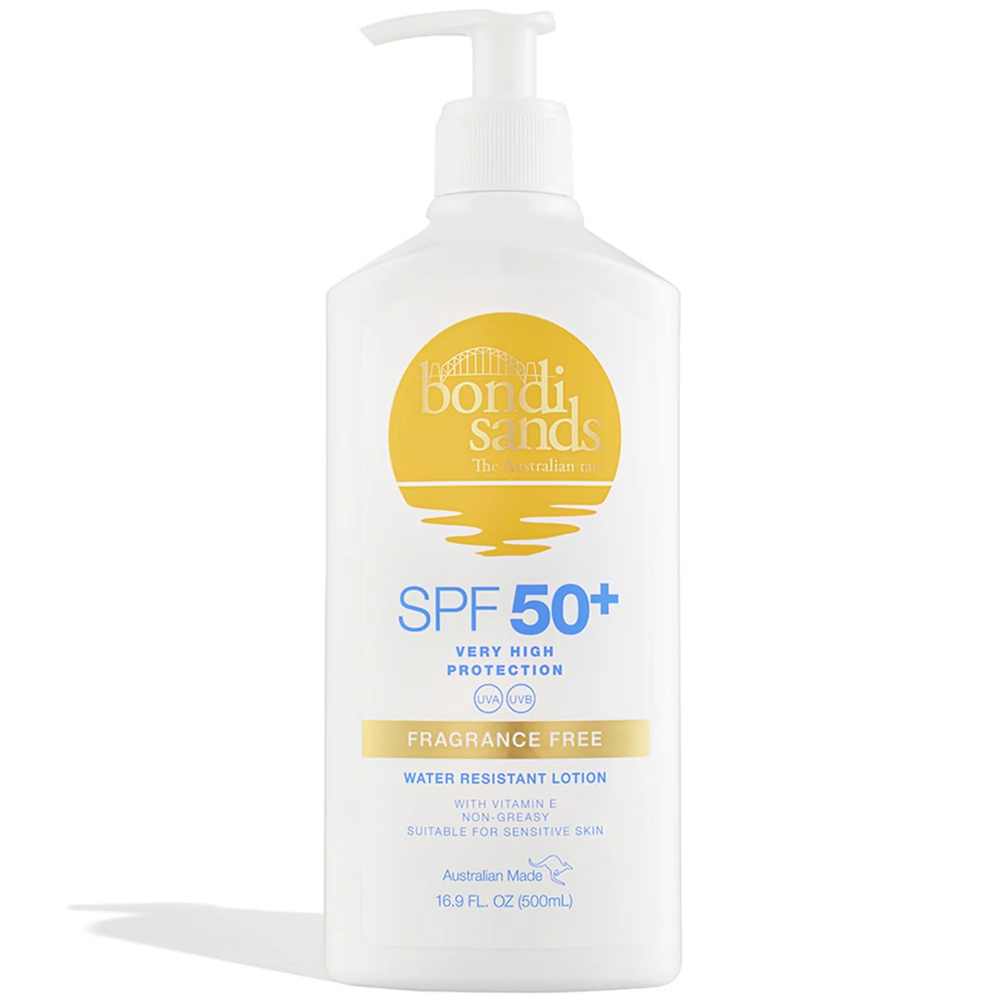Bondi Sands SPF 50+ Fragrance Free Sunscreen Lotion Pump 500ml