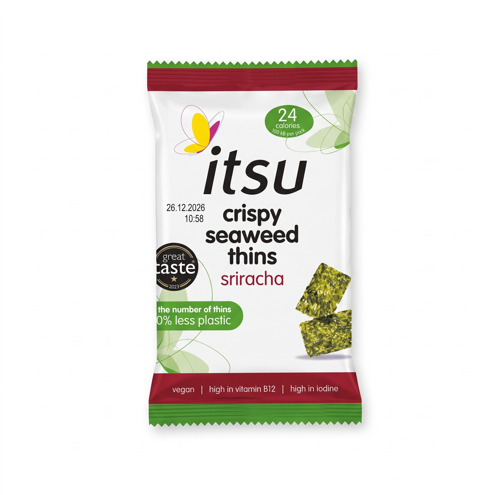 Itsu crispy seaweed thins sriracha