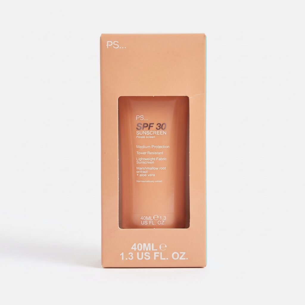 PS... SPF 30 Sunscreen