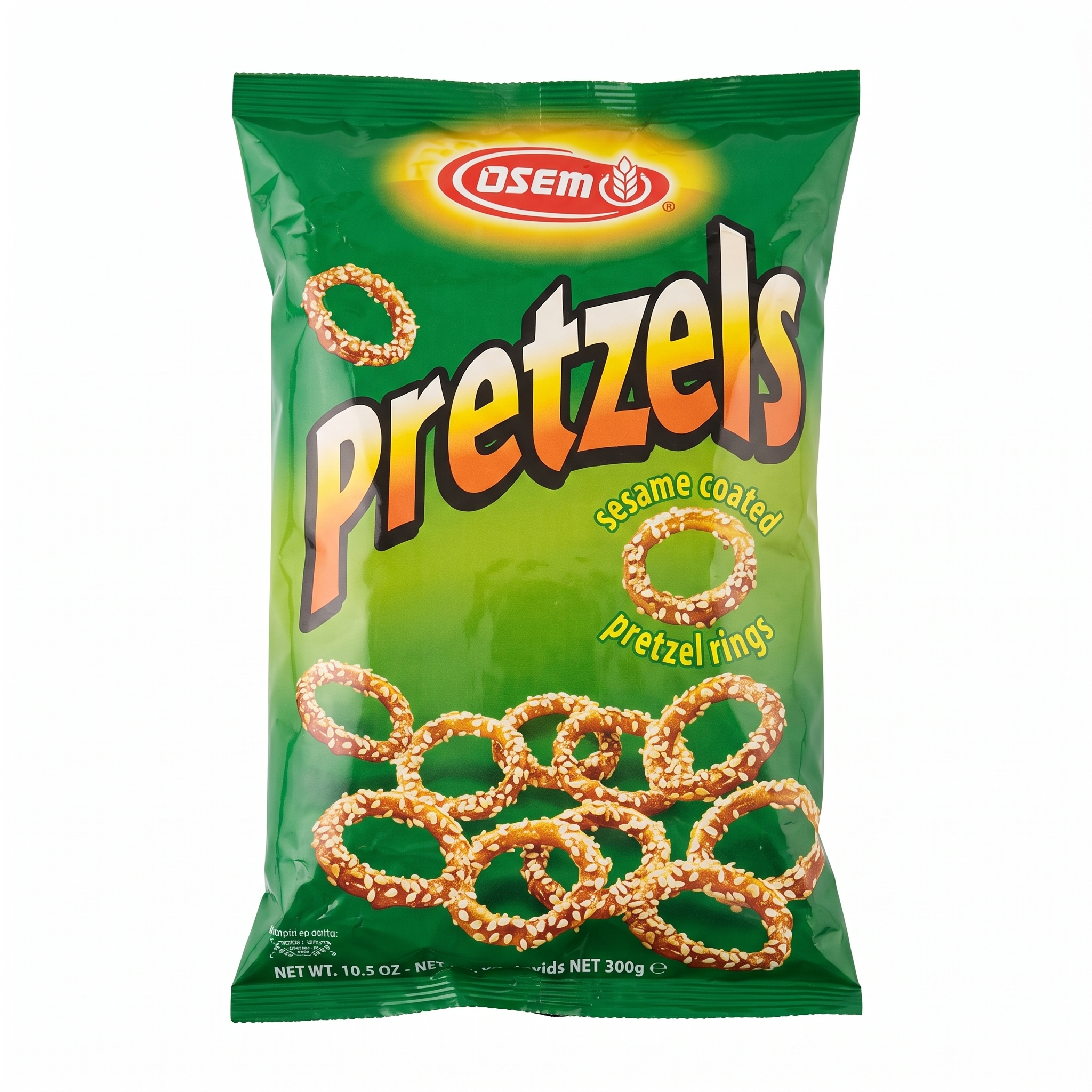 Osem Sesame Coated Pretzel Rings